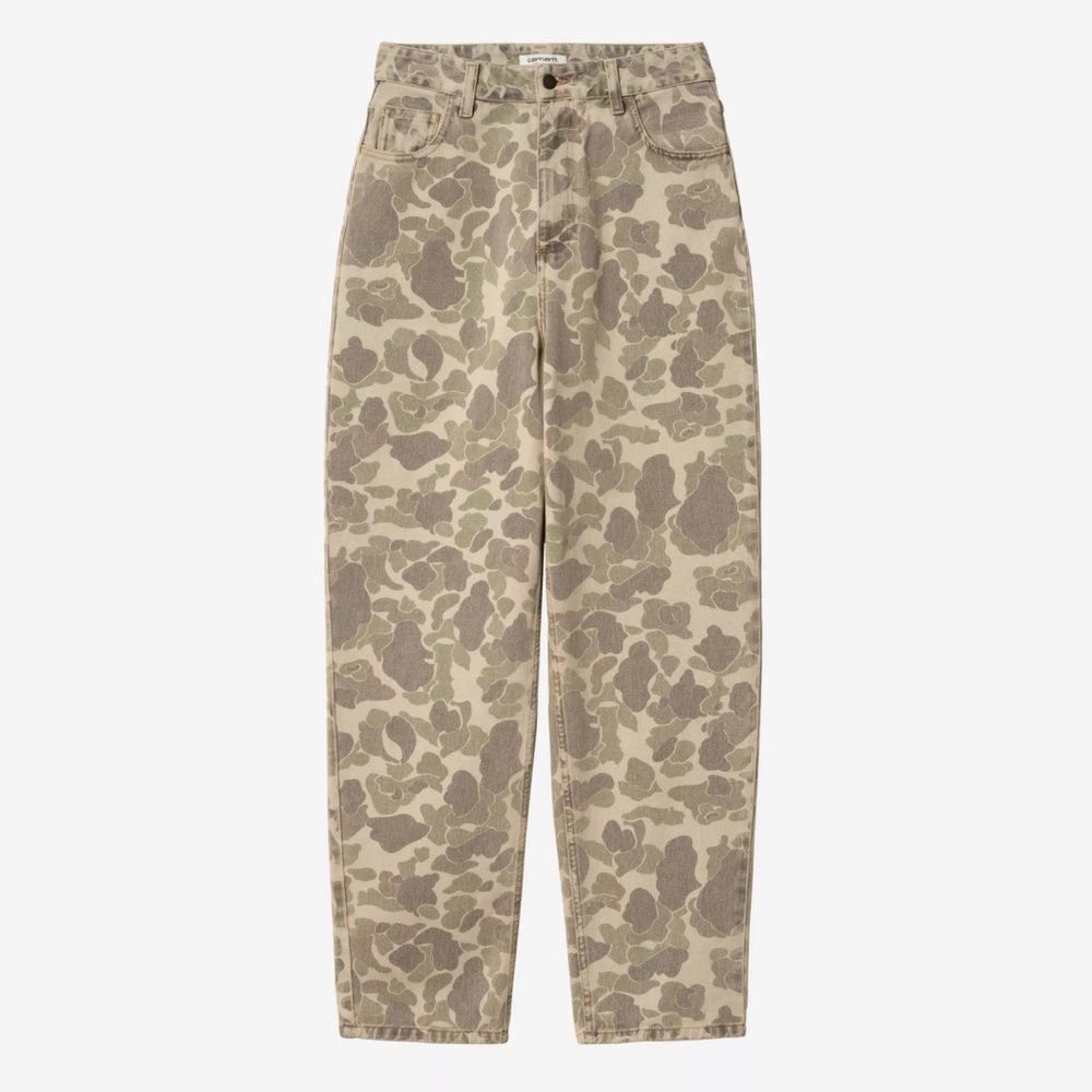 Carhartt WIP Gray Camouflage Tapered Pants